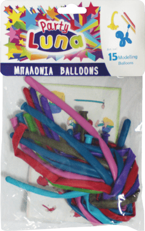 Luna Μπαλόνια Μοντελισμού 160x5cm 15pcs/τεμ